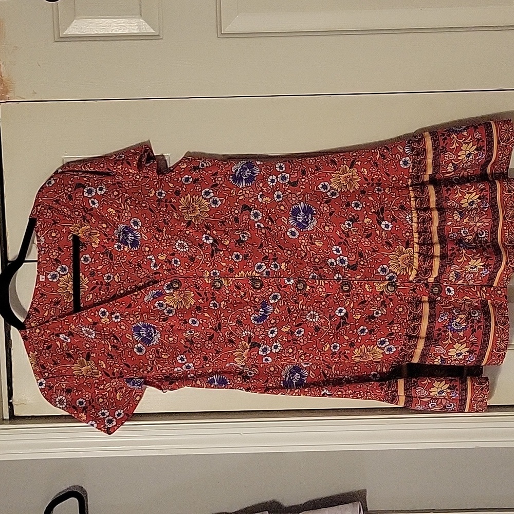 Button Up Shift Dress